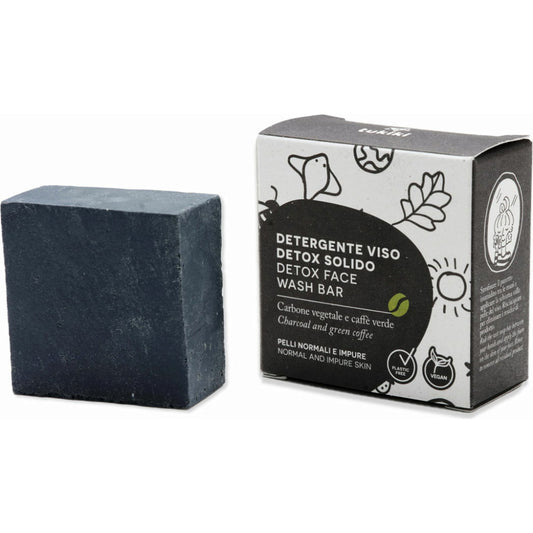 CHARCOAL AND GREEN COFFE FACE WASH BAR 70GR
